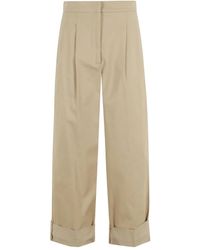 Weekend by Maxmara - Pleated-Front Cuffed Trousers - Lyst