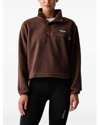 Columbia - Helvetia Ii Pullover Mit Fleece-Struktur Und Logo-Patch - Lyst