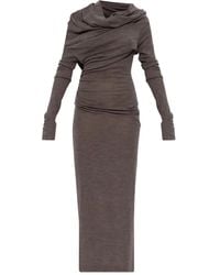 Entire studios - Cowl-neck draped dress - Lyst