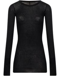 Rick Owens - Semi-Sheer Long-Sleeve T-Shirt - Lyst