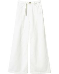 Twinset - Jean Ample À Boucle De Ceinture Oval T - Lyst