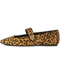 Karl Lagerfeld - Konnie Leopard-Print Ballet Flats - Lyst