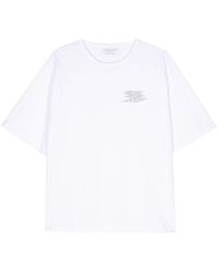Societe Anonyme - Binary-print Cotton T-shirt - Lyst