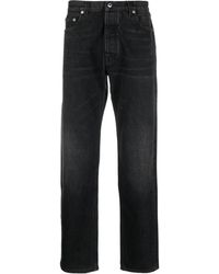 Off-White c/o Virgil Abloh - Arr Tab Logo-Patch Tapered Jeans - Lyst