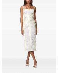 NORINA ST - Malena Panelled Ruched Midi Dress - Lyst