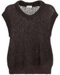 Brunello Cucinelli - Chaleco Tipo Jersey Con Motivo Monili - Lyst