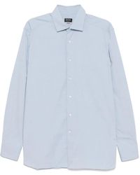 ZEGNA - Camisa de algodón de manga larga - Lyst