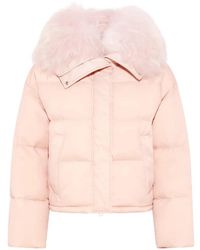 Yves Salomon - Shearling-Trim Down Jacket - Lyst