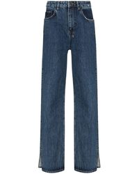 designer wide leg jeans