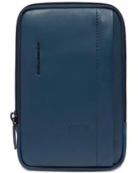 Piquadro - Russel Leather Phone Case - Lyst