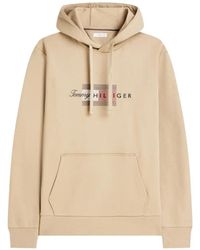 Tommy Hilfiger - Logo-Print Drawstring Hoodie - Lyst