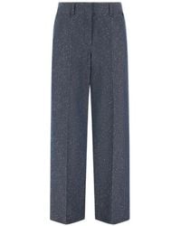Herno - Pantalon À Effet Jean Et Plis Marqués - Lyst