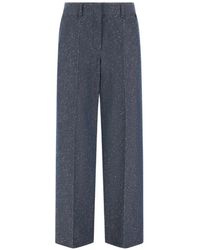 Herno - Pantalon À Effet Jean Et Plis Marqués - Lyst