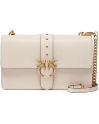 Pinko - Medium Love Bag One Leather Handbag With New Buckle - Lyst