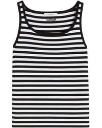 Max Mara - Top Met Gestreepte Afwerking - Lyst
