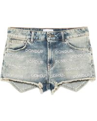 Dondup - Crystal-Embellishment Shorts - Lyst