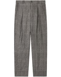 Giorgio Armani - Pleated Houndstooth Trousers - Lyst