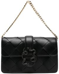 Just Cavalli - Woven Buckle Tote Bag - Lyst