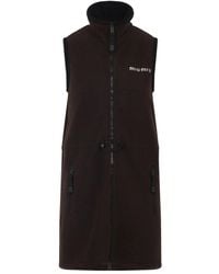Miu Miu - Fleece-Minikleid mit Reißverschluss - Lyst