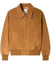 Sandro - Suede Leather Jacket - Lyst