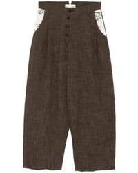 GG IN RED - Wid-Leg Trousers - Lyst
