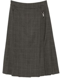 Simone Rocha - Prince Of Wales Check Pleated Skirt - Lyst