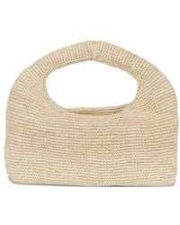 Manebí - Halfmoon Raffia Tote Bag - Lyst