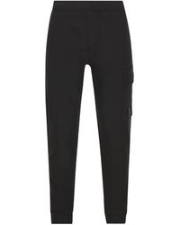 C.P. Company - Diagonal Raised Fleece Lens Sweatpants - Lyst