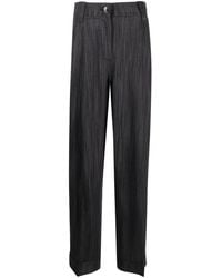 Ganni - Striped Trousers - Lyst