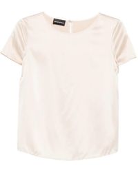 Emporio Armani - Silk Top - Lyst