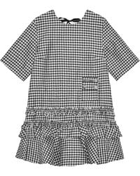 Ganni - Gingham-Print Dress - Lyst