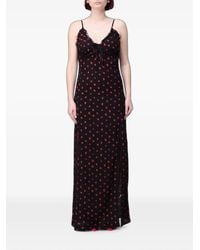 Mar De Margaritas - Floral-Print Ruffled Maxi Dress - Lyst