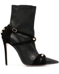 HARDOT - Pointed Leather Ankle Boots - Lyst