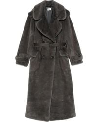 P.A.R.O.S.H. - Manteau Ceinturé À Boutonnière Croisée - Lyst