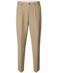 SELECTED - Pleated Trousers - Lyst