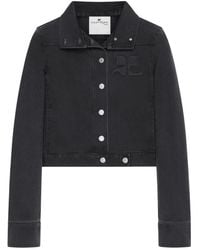 Courreges - Reedition Button Denim Jack - Lyst