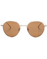Totême - Logo-engraved Round-frame Sunglasses - Lyst