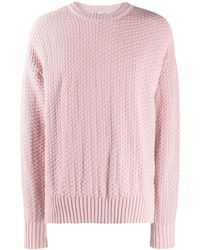 AMI Oversize Crew Neck Jumper - Pink