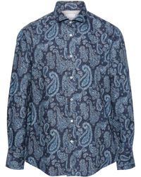 Brunello Cucinelli - Paisley-print Cotton Shirt - Lyst