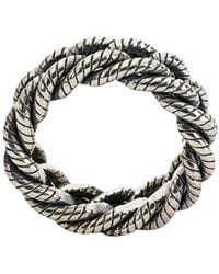 Ugo Cacciatori - Ring Mit Kordeloptik - Lyst
