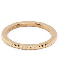 Le Gramme - 18kt Yellow Gold 3g Pyramid Guilloche Ring - Lyst