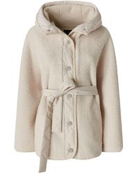 Pinko - Jas Met Capuchon En Ceintuur - Lyst