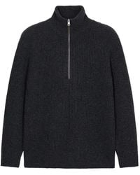 Closed - Ribbed-Knit Half-Zip Sweater - Lyst