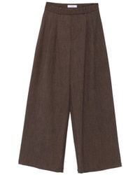 ELEH - Pleated Wide-Leg Trousers - Lyst