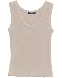 Fabiana Filippi - Ivory Scoop Neck Top - Lyst