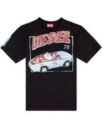 DIESEL - Camiseta T-Boxt-Q17 con logo estampado - Lyst