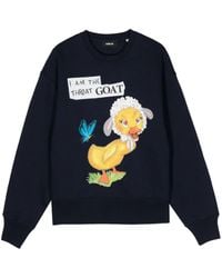 Egonlab - Graphic-Print Cotton Sweatshirt - Lyst