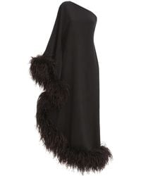 ‎Taller Marmo - Ubud Feather-Trim Maxi Dress - Lyst
