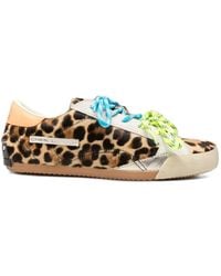 Crime London - Leopard-Print Sneakers - Lyst