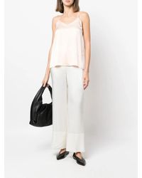 forte_forte - Spaghetti-Strap Silk Tank - Lyst